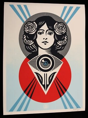 SHEPARD FAIREY Third Eye Open Holiday 2024 Siebdruck SIGNIERT OBEY GIANT - Bild 1 von 4