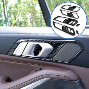 For BMW X5 G05 2019-2023 Carbon Fiber Interior Door Handle Bowl Molding Trim - Picture 1 of 8
