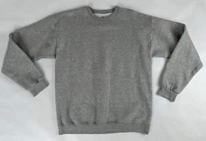 Felpa Hanes Pile Manica Lunga Grigia Accogliente Maglione Adulto Taglia Media - Foto 1 di 8