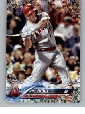 2018 Topps Walmart Holiday Snowflake #HMW100 Mike Trout (ref 145438) - Image 1 of 2