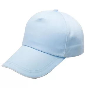 10 x Gorras de publicidad en blanco de sublimación azul claro gorra de poliéster sombreros hágalo usted mismo regalo - Imagen 1 de 5