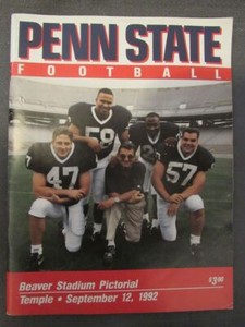 1992 Penn State Nittany Lions vs. Temple Program