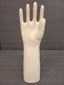 vintage porcelain glove mold by Hall jewelery holder sculpture