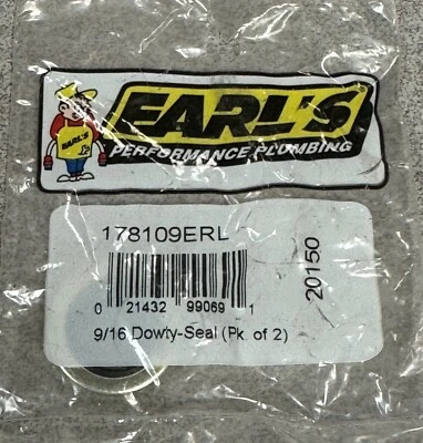 Earl's Performance Plumbing 9/16 Dowty-Seal - 178109ERL (Pk of 2) - Image 1 of 3