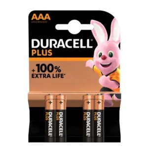 4 BATTERIE DURACELL PLUS MINI STILO AAA ALCALINE - Bild 1 von 1