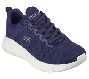 Wide Fit Woman Skechers BOBS B Flex Encore Move 117350 Color Navy Brand - Picture 1 of 7