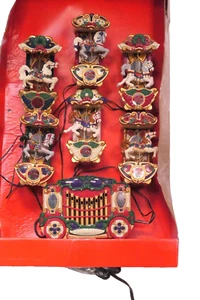 1992 Mr. Christmas Holiday Carousel Calliope 6 Circus Animal Carols Music Lights - Picture 1 of 5