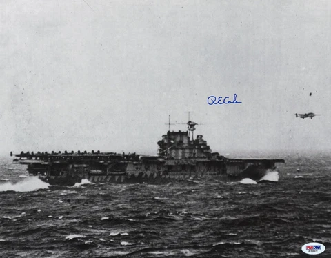 RICHARD E. COLE SIGNED 11X14 USS HORNET PSA DNA AD94470 DOOLITTLE RAIDERS (D) Cover