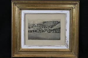 Gravure signée Felix Hollenerg 1868-1945 / Engraving signed Felix Hollenerg 1868 - Picture 1 of 5