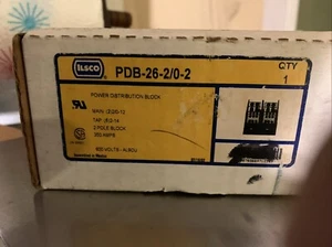 NEW Ilsco PDB-26-2/0-2 Power Distribution Block 600V 350 Amp 2 Pole Block - Picture 1 of 1
