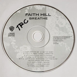 DISC ONLY CD-Breathe Faith Hill (CD;1999) Disc Only - Picture 1 of 2