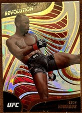 2023 PANINI CHRONICLES UFC LEON EDWARDS REVOLUTION ASTROS PARALLEL #19 SP