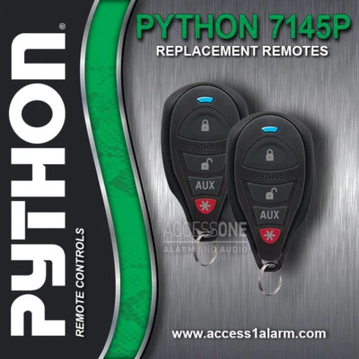 Pair of Python 7145P 4-Button Remote Controls EZSDEI7141 For 3105P 4105P 3305P - Image 1 of 4