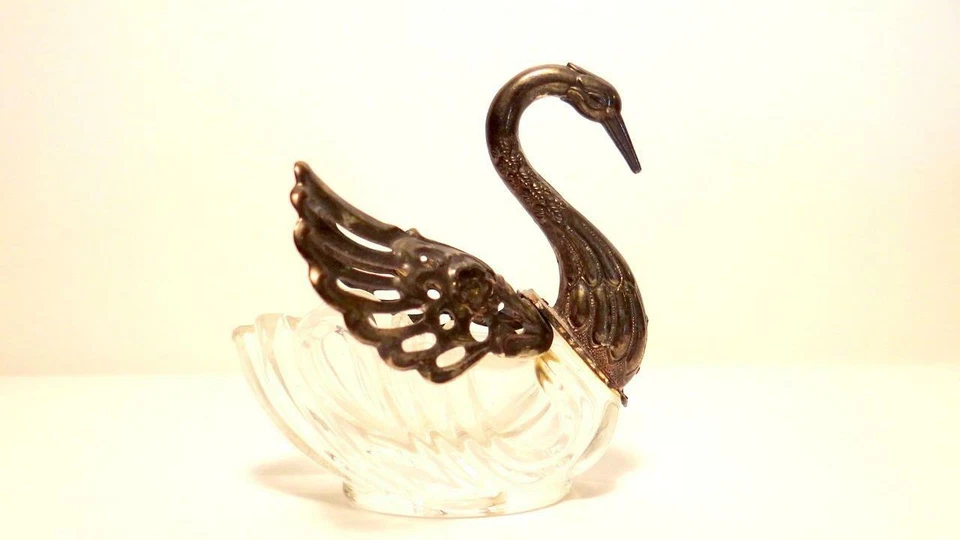 Godinger серебро #1704 кристалл и серебро SWAN погреб Италии - Изображение 1 из 4