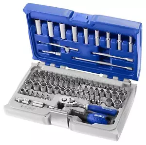 Expert By Facom E030707 1/4"Dr 73 Piece Socket and Accessory Set Metric/Imperial - Picture 1 of 2