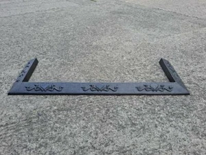 Art Nouveau cast iron fireplace fender cast iron fireplace fender surround - Picture 1 of 11