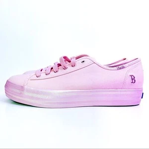 Keds MLB Boston Red Sox Platform Sneakers Womens Size 9.5 Shoes Light Pink Gift - Picture 1 of 9
