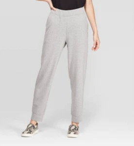 Pantalones de chándal para mujer de tiro medio tejido pierna recta - Prólogo - XL - Gris - J422 - Imagen 1 de 3