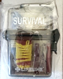 Lifeline Weather Resistant First Aid Kit Camping-Survival-Hiking CLEAR - NEW - Picture 1 of 2