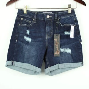 Soundgirl Damen dunkelblau Distressed Denim Shorts (neu mit Etikett) 0 - Bild 1 von 9