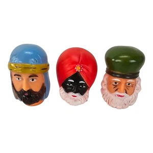 Weisenköpfe Weihnachten Basteln Dekoration Vintage Krippe Puppen Urlaub - Bild 1 von 5