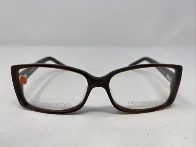 Marco de gafas Tru Trussardi TR12704 DO 54-14-135 marrón oscuro borde completo /I04 Foto 1 de 4