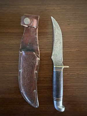 VINTAGE WESTERN CUTLERY BOULDER COLO. L-39 FIXED BLADE KNIFE ORIGINAL SHEATH - Image 1 of 4