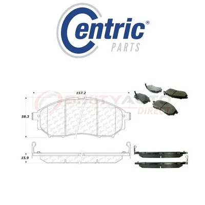 Centric Posi Quiet Disc Brake Pads w Shims for 2003-2010 Infiniti M45 4.5L ey Foto 1 de 4