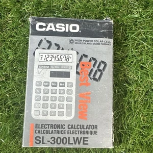 New in Box Casio SL-300LWE Vintage Solar Electronic Calculator – Made in Japan - Picture 1 of 5