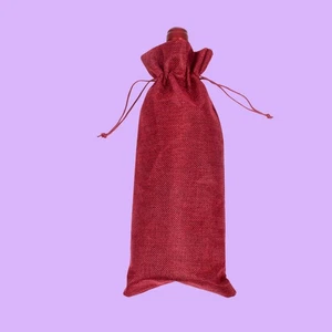 2 Stück elegante Weinflaschentüten für Weihnachtsgeschenke und dekorative Verwendung - Bild 1 von 12