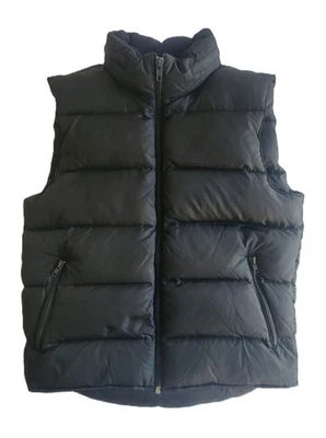 Chaleco acolchado Gap Down para hombre M negro embalable bolsillos con cremallera capucha Foto 1 de 4