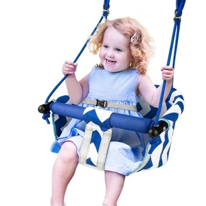 Toddler Swing – Comfy Baby Swing Outdoor Indoor, Kids Swing Seat for Backyard... - Picture 1 of 7