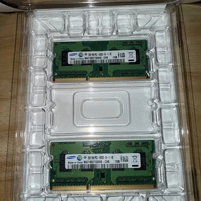 4GB Kit (2x2GB) DDR3 PC3-10600s SoDimm Laptop Memory Samsung RAM Upgrade Kit - Image 1 of 4