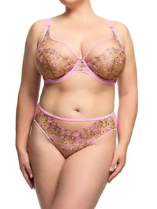 Dita Von Teese Charming Pink Rosewyn Full Figure Bra - Picture 1 of 3
