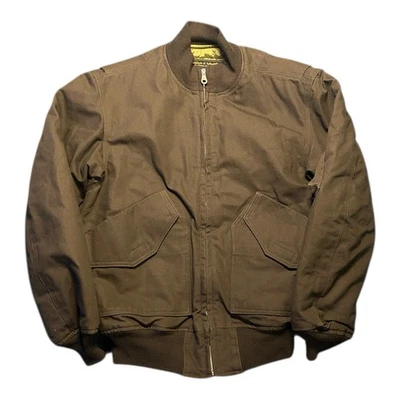 Chaqueta de Vuelo Avirex De Colección Para Hombres Talla M Marrón Lona Bombardero Fuerza Aérea de EE. UU. Años 90 Foto 1 de 4