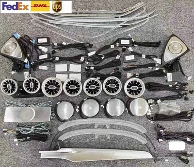 Interior Trim Set For Mercedes Benz W205 C-Class 2015+ Atmosphere Ambient Light - Image 1 of 4