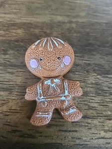 Vtg Avon Gingerbread Man Glacé Pin Children’s Perfume Fragrance Scented - Picture 1 of 3