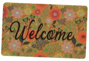 Spring Welcome Doormat Outdoor-Entrance-Floral 17 X 29 Inch Funny Flower - Picture 1 of 8
