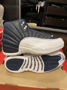 1997 ORIGINAL Nike Air Jordan XII 12 OBSIDIAN FRENCH BLUE WHITE 130690-411 Sz 9 - Picture 1 of 7