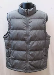 WEATHERPROOF 32 DEGREE HEAT LIGHTWEIGHT MENS DOWN PUFFER VEST SIZE L GRAY PRINT - Picture 1 of 10