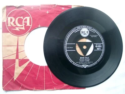 PERRY COMO - Moon Talk / Beats There A Heart So True 7" - 45-RCA 1071 - 1958	UK - Image 1 of 2