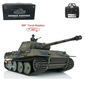 Henglong 1/16 2.4G Plastica PantherV 3819 RTR 7.0 RC Serbatoio Modello Smog BB IR Combat - Foto 1 di 12