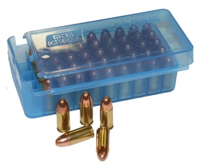 MTM P50SS-45-24 SIDE SLIDE HANDGUN AMMO BLUE BOX - 45ACP - 50 ROUND - NEW - Image 1 of 2