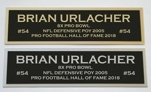 Brian Urlacher nameplate for signed jersey football helmet or photo - Picture 1 of 2