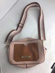 Mudd Purse Bag Adjustable Crossbody Rose/brown/grey Preowned Nice Condition 8x5 - Picture 1 of 5