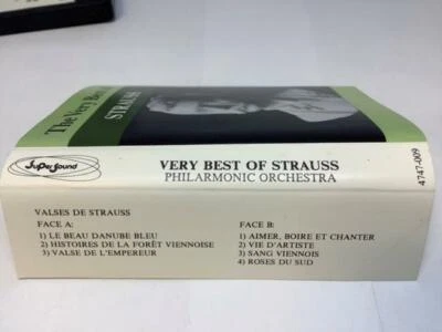 THE VERY BEST OF STRAUSS Audio Cassette Tape PHILHARMONIC ORCHESTRA 4747-009 - Image 1 of 3