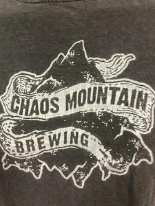 chaos mountain brewing blue vintage look large T-shirt Callaway Virginia Beer - Picture 1 of 10