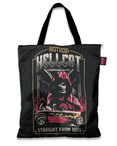 Liquor Brand Hotrod Hellcat Straight From Hell Gothic Punk Tote Bag HR-ABTO-2004 - Picture 1 of 3
