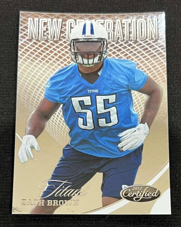 ZACH BROWN Tennessee Titans 2012 Panini Certified New Generation #313 RC #d /999 - Image 1 of 1