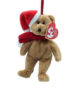 TY Christmas Jingle Beanie 1997 Holiday Teddy - Bear - Picture 1 of 1